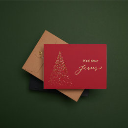 Carte De Correspondance Christmas Card: It's all about Jesus