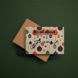 Carte De Correspondance Christmas Card: It's all about Jesus