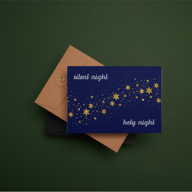 Carte De Correspondance Christmas Card: Silent night, holy night (Créateur téléchargé)