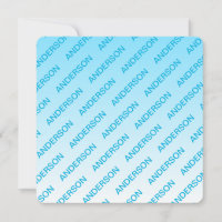 Ciel bleu (couleur changeable) Motif Ombre et text