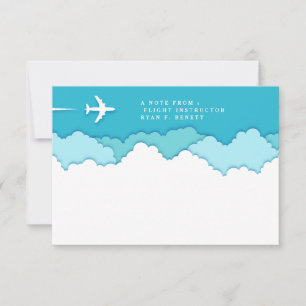 Carte De Correspondance Ciels conviviaux Pilote et aéronautique