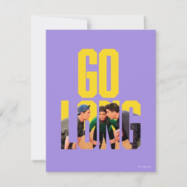 Carte De Correspondance Citation « Go Long » de FRIENDS™ (Devant)