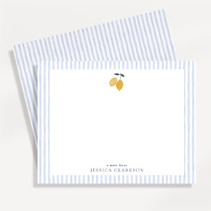 Carte de correspondance citron côtier