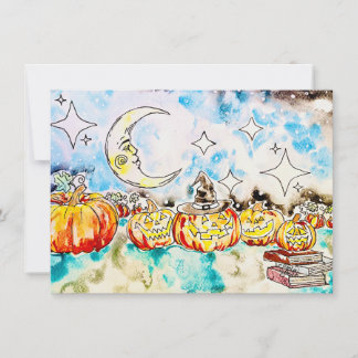 Carte De Correspondance Citrouille d'Halloween