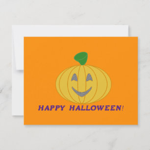 Carte De Correspondance Citrouille orange