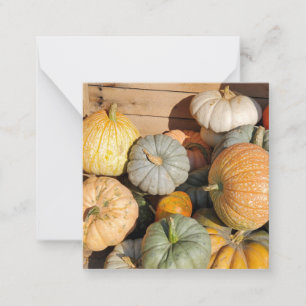 Carte De Correspondance Citrouilles en automne