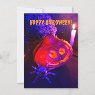 Carte De Correspondance Citrouilles Halloween néon