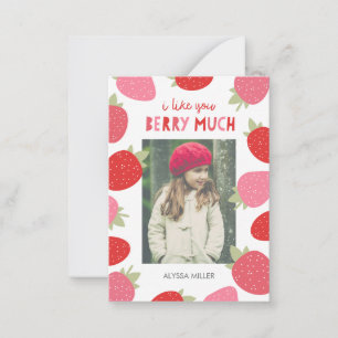 Carte De Correspondance Classe Berry Cute Valentine