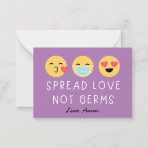 Carte De Correspondance Classe Emoji Valentine