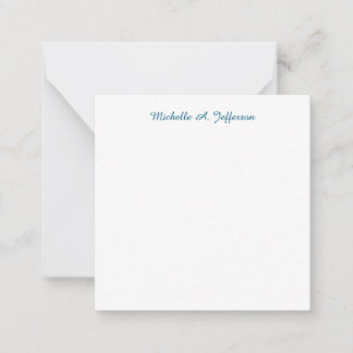 Carte De Correspondance Classique Créatif tendance Bleu Océan Blanc