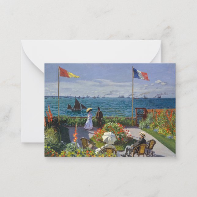 Carte De Correspondance Claude Monet - Jardin de Sainte-Adresse (Devant)