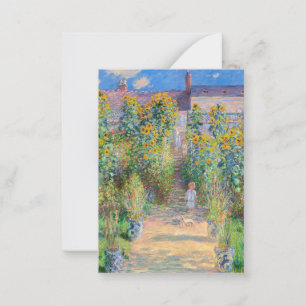 Carte De Correspondance Claude Monet - Le jardin de l'artiste à Vetheuil