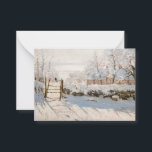 Carte De Correspondance Claude Monet - Le Magpie<br><div class="desc">The Magpie / La Pie - Claude Monet,  Huile sur toile,  1868-1869</div>