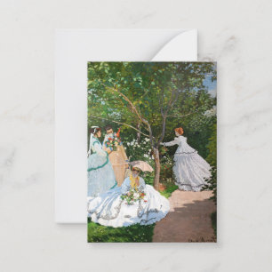 Carte De Correspondance Claude Monet - Les femmes dans le jardin