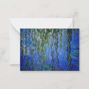 Carte De Correspondance Claude Monet - Nymphéas avec saule pleureur