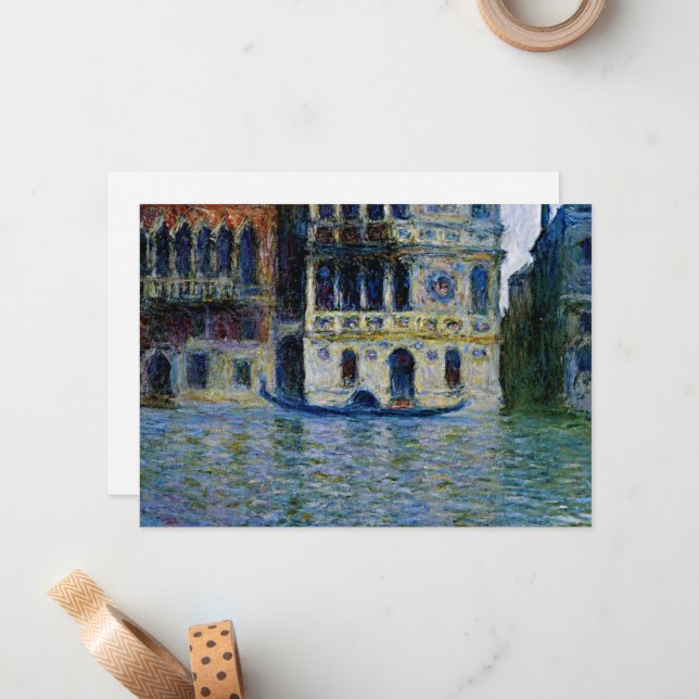 Carte De Correspondance Claude Monet - Palazzo Dario,   (Devant/Arrière en situation)