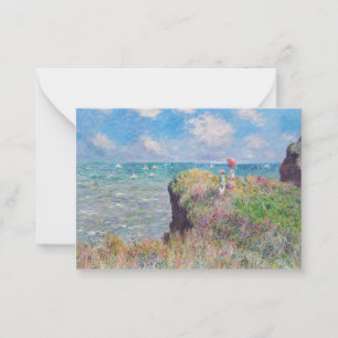 Carte De Correspondance Claude Monet - Promenade Cliff à Pourville