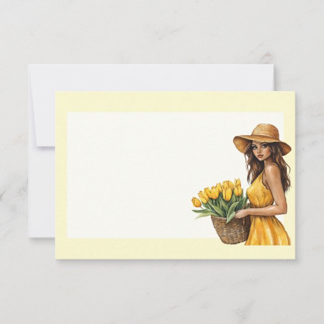 Carte De Correspondance Clipart Printemps Italien (Devant)
