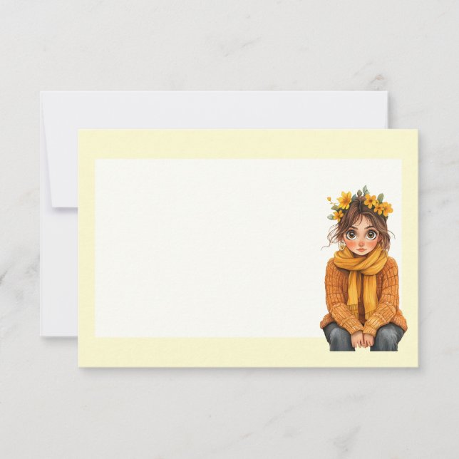 Carte De Correspondance Clipart Printemps Italien (Devant)