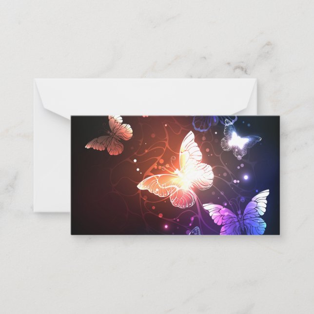 Carte De Correspondance Clowing Night Butterflies (Devant)