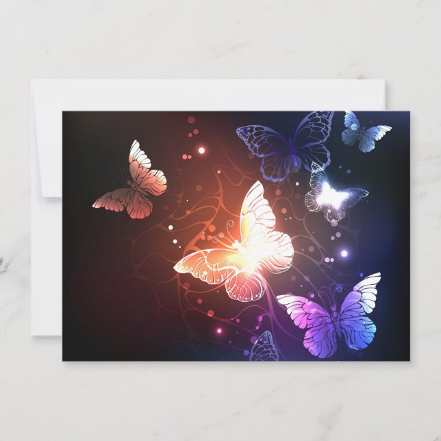 Carte De Correspondance Clowing Night Butterflies (Devant)