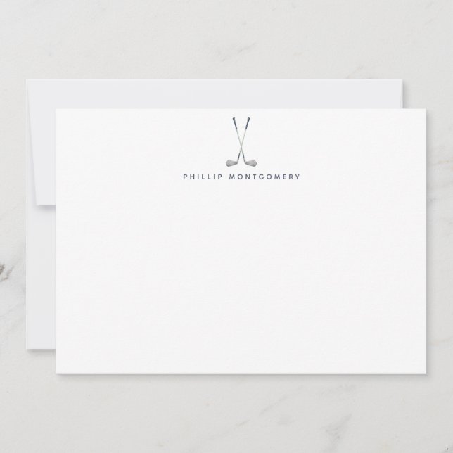 Carte De Correspondance Clubs de golf personnalisés (Devant)