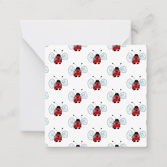 Carte De Correspondance Coccinelle (Devant)