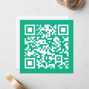 Carte De Correspondance Code QR modifiable Générez le vôtre Vert sarcel
