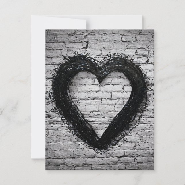 Carte De Correspondance Coeur gauche, no 02 (Devant)