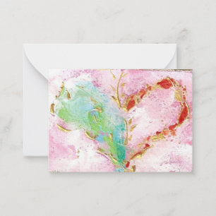 Carte De Correspondance coeur valentine