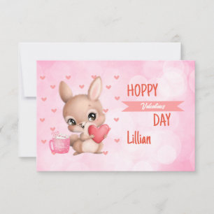 Carte De Correspondance Coeurs de lapin Heureuses Saintes-Valentin Personn