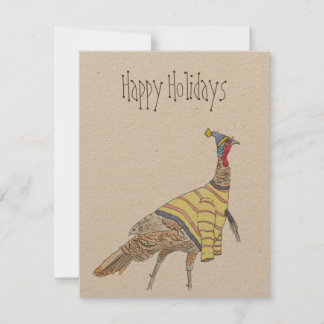 Carte De Correspondance Cold Turkey Happy Holidays