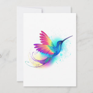 Carte De Correspondance Colibri arc-en-ciel exotique