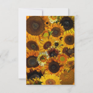Carte De Correspondance Collage Tournesol