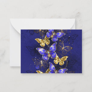 Carte De Correspondance Composition avec papillons Sapphire
