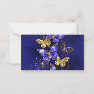 Carte De Correspondance Composition avec papillons Sapphire