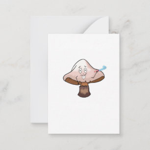 Carte De Correspondance Conception champignon, champignon de fête