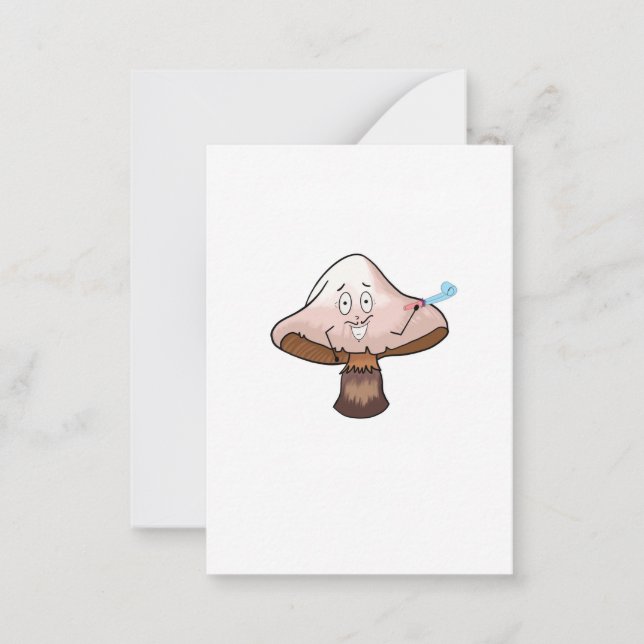 Carte De Correspondance Conception champignon, champignon de fête (Devant)