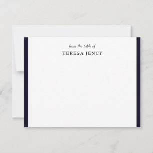 Carte De Correspondance Conception de bureau élégante et minimaliste bleu 