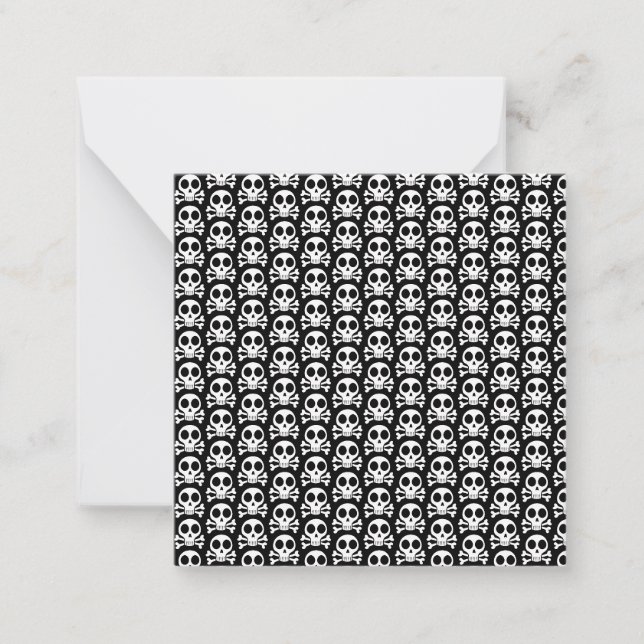 Carte De Correspondance Conception de crâne de pirate (Devant)