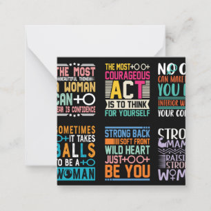 Carte De Correspondance Conception de T-shirt pour la Journée des femmes