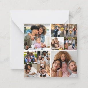 Carte De Correspondance Concevez votre propre collage de 10 photos