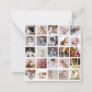 Carte De Correspondance Concevez Votre Propre Collage de 25 Photos