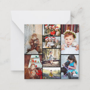 Carte De Correspondance Concevez Votre Propre Collage de 8 Photos