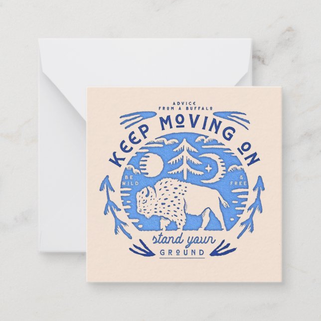 Carte De Correspondance Conseil d'un Buffalo (Devant)