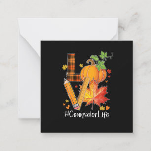 Carte De Correspondance Conseiller LOVE Vie Feuilles d'automne Saison de l