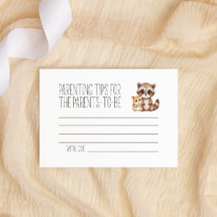 Carte De Correspondance Conseils de parentalité pour une Baby Shower sur l