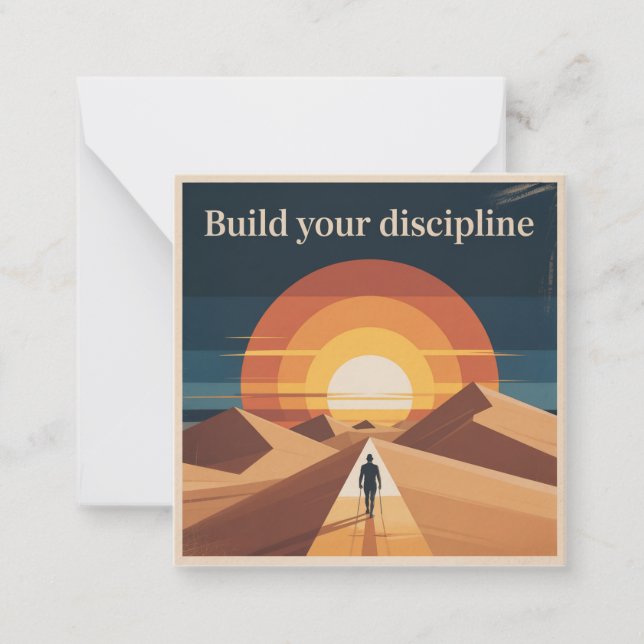 Carte De Correspondance Construisez Votre Discipline (Devant)