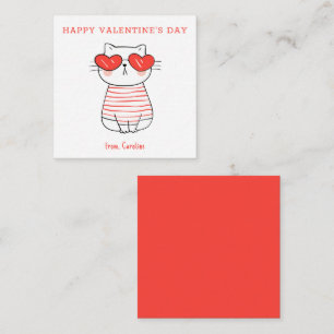 Carte De Correspondance Cool de classe personnalisé Heureuse Sainte-Valent