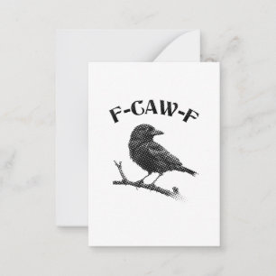 Carte De Correspondance Corbeau F-CAW-F Halloween